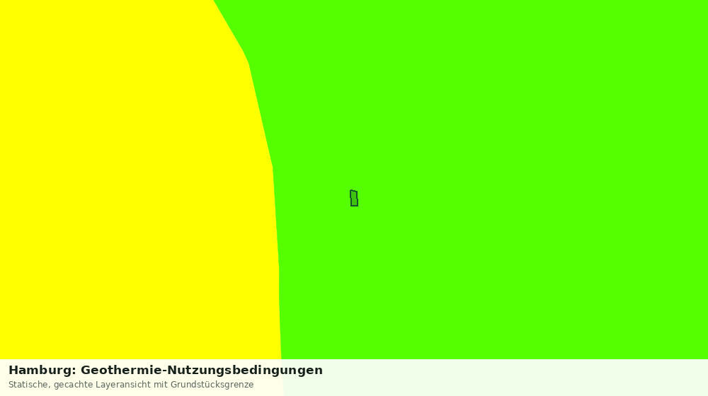 Statische Kartenansicht: Hamburg: Geothermie-Nutzungsbedingungen