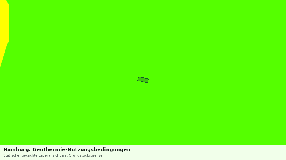 Statische Kartenansicht: Hamburg: Geothermie-Nutzungsbedingungen