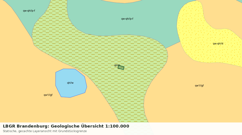 Statische Kartenansicht: LBGR Brandenburg: Geologische Übersicht 1:100.000