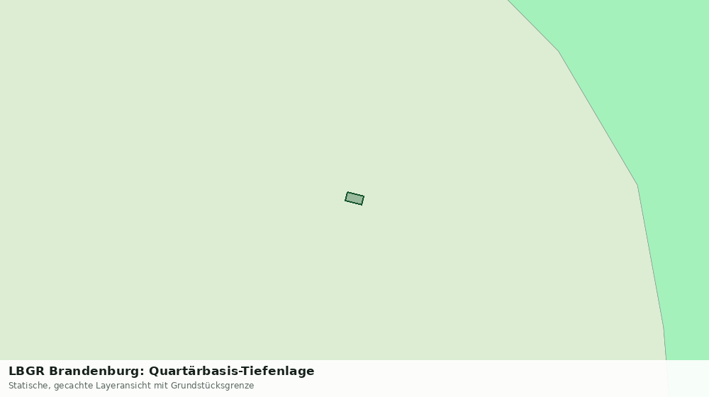 Statische Kartenansicht: LBGR Brandenburg: Quartärbasis-Tiefenlage