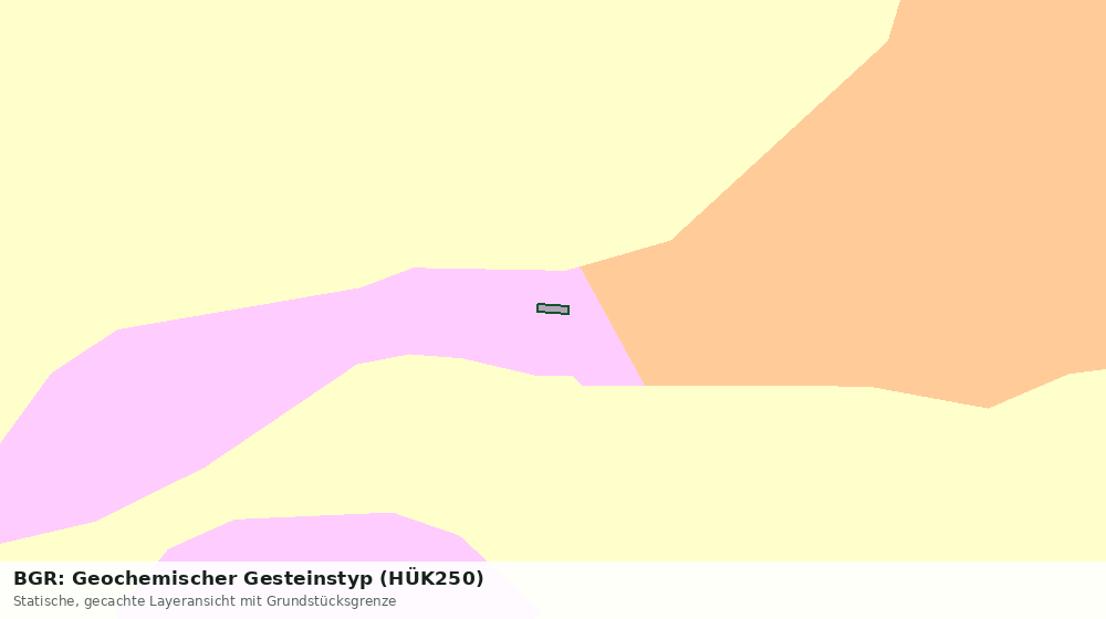 Statische Kartenansicht: BGR: Geochemischer Gesteinstyp (HÜK250)