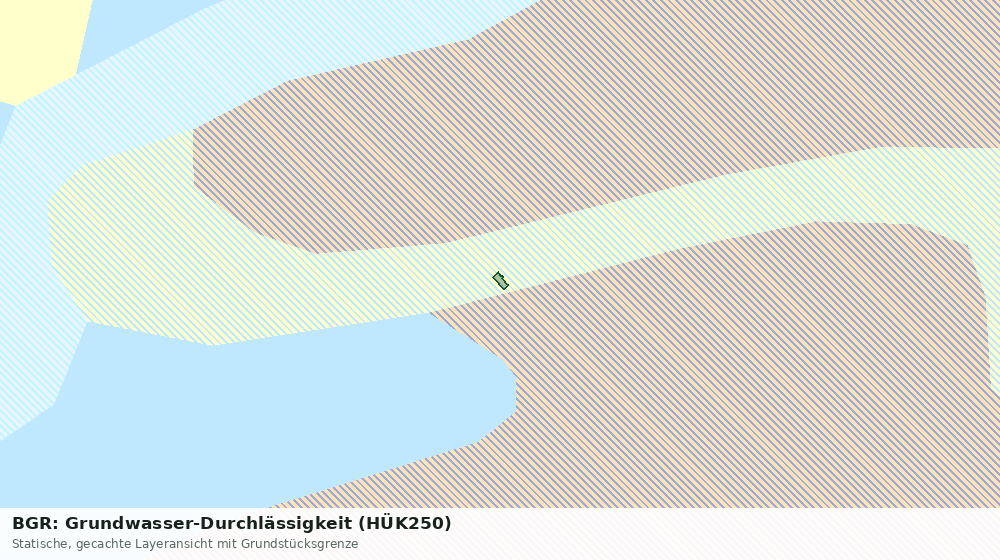Statische Kartenansicht: BGR: Grundwasser-Durchlässigkeit (HÜK250)