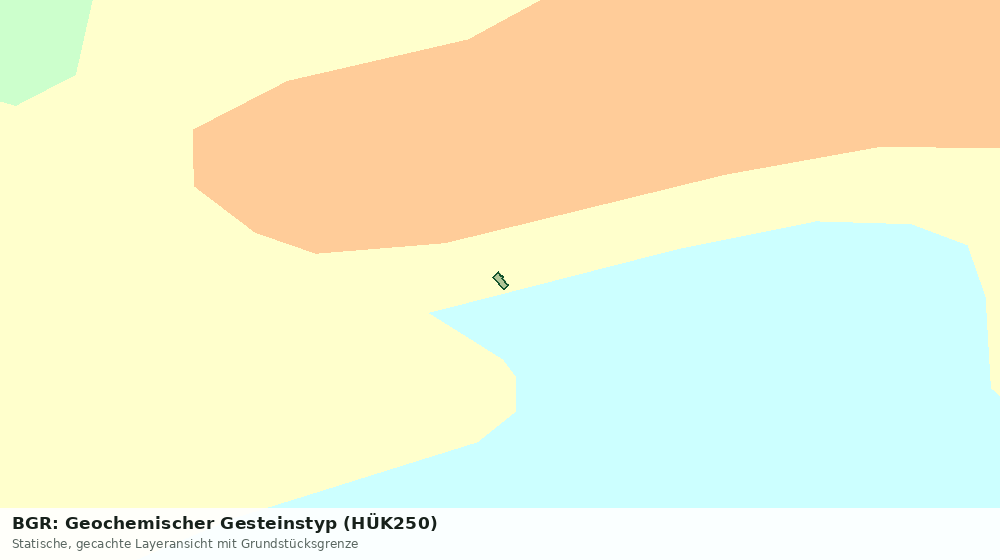 Statische Kartenansicht: BGR: Geochemischer Gesteinstyp (HÜK250)