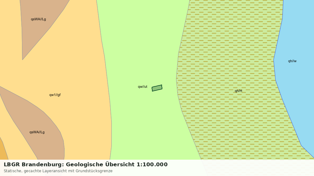 Statische Kartenansicht: LBGR Brandenburg: Geologische Übersicht 1:100.000