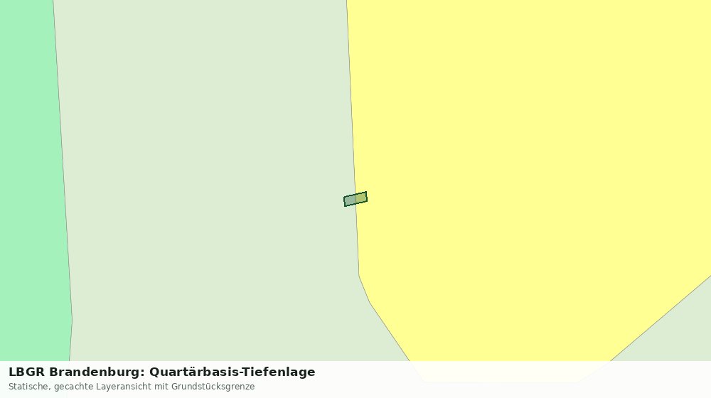 Statische Kartenansicht: LBGR Brandenburg: Quartärbasis-Tiefenlage
