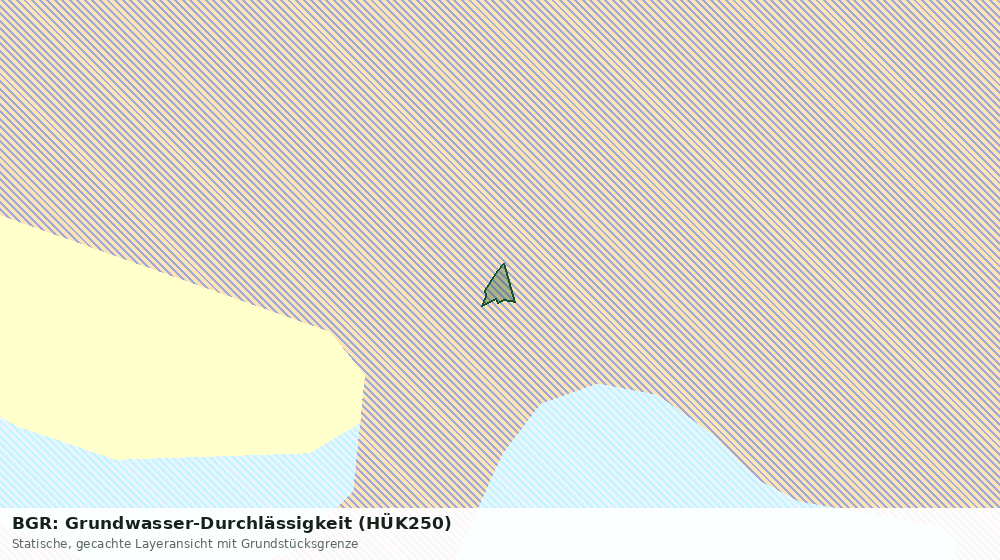 Statische Kartenansicht: BGR: Grundwasser-Durchlässigkeit (HÜK250)