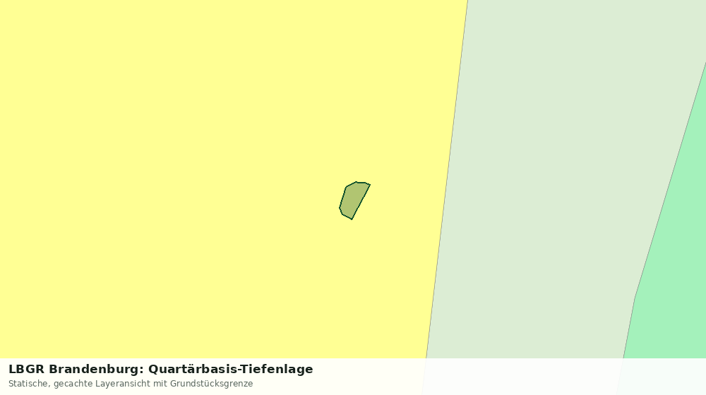 Statische Kartenansicht: LBGR Brandenburg: Quartärbasis-Tiefenlage