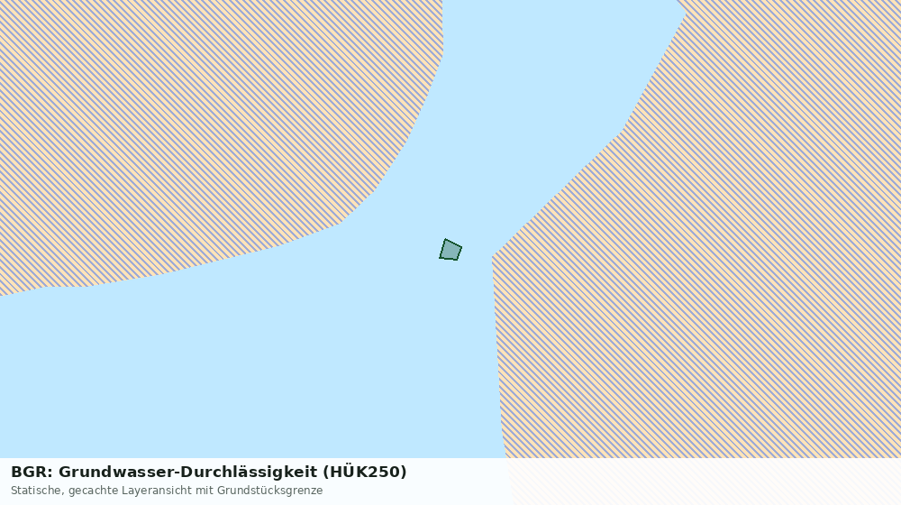 Statische Kartenansicht: BGR: Grundwasser-Durchlässigkeit (HÜK250)