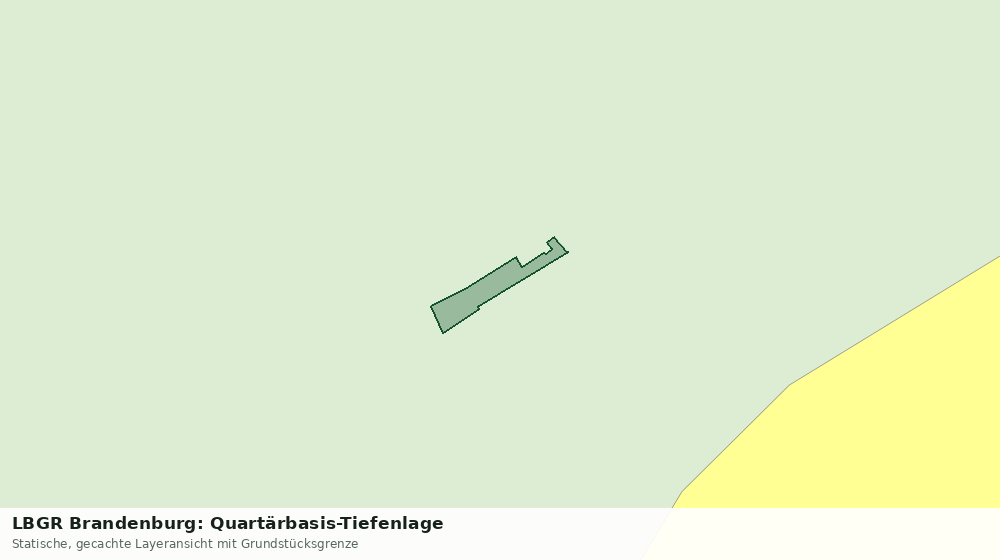 Statische Kartenansicht: LBGR Brandenburg: Quartärbasis-Tiefenlage