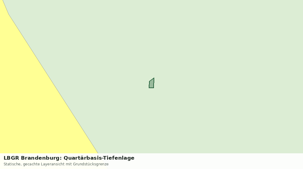 Statische Kartenansicht: LBGR Brandenburg: Quartärbasis-Tiefenlage