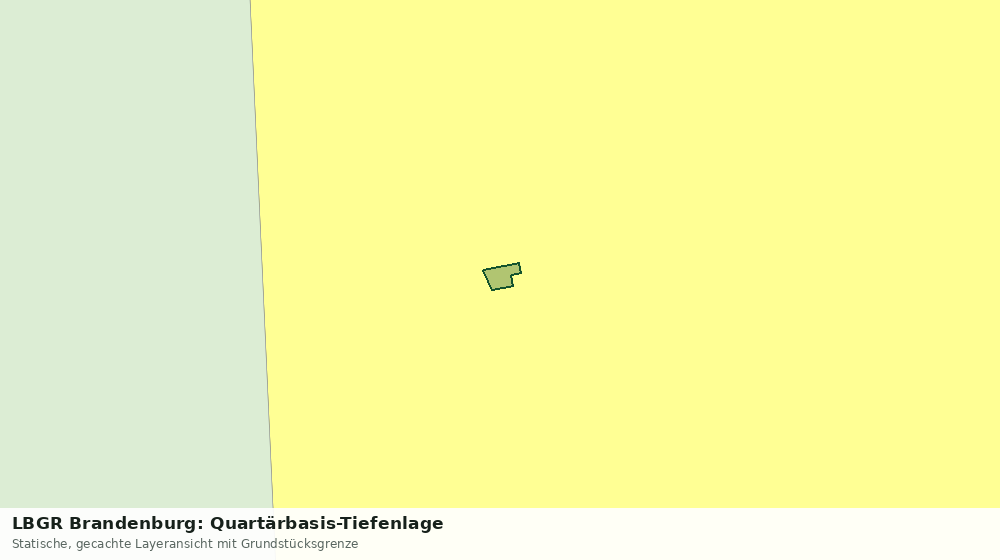 Statische Kartenansicht: LBGR Brandenburg: Quartärbasis-Tiefenlage