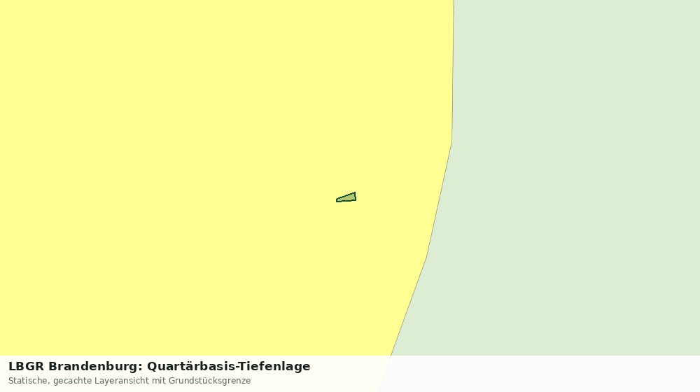 Statische Kartenansicht: LBGR Brandenburg: Quartärbasis-Tiefenlage