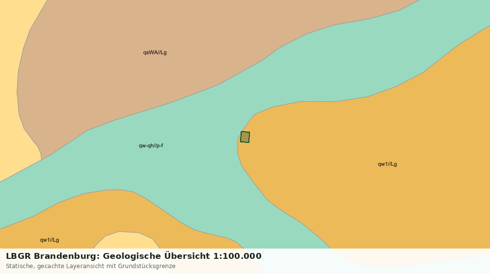 Statische Kartenansicht: LBGR Brandenburg: Geologische Übersicht 1:100.000