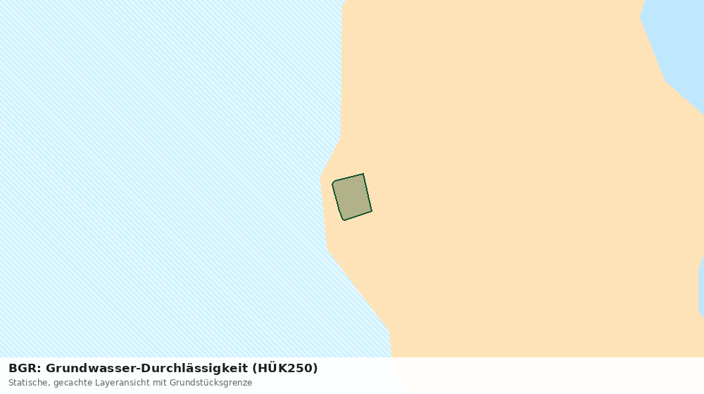 Statische Kartenansicht: BGR: Grundwasser-Durchlässigkeit (HÜK250)