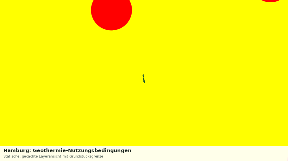 Statische Kartenansicht: Hamburg: Geothermie-Nutzungsbedingungen