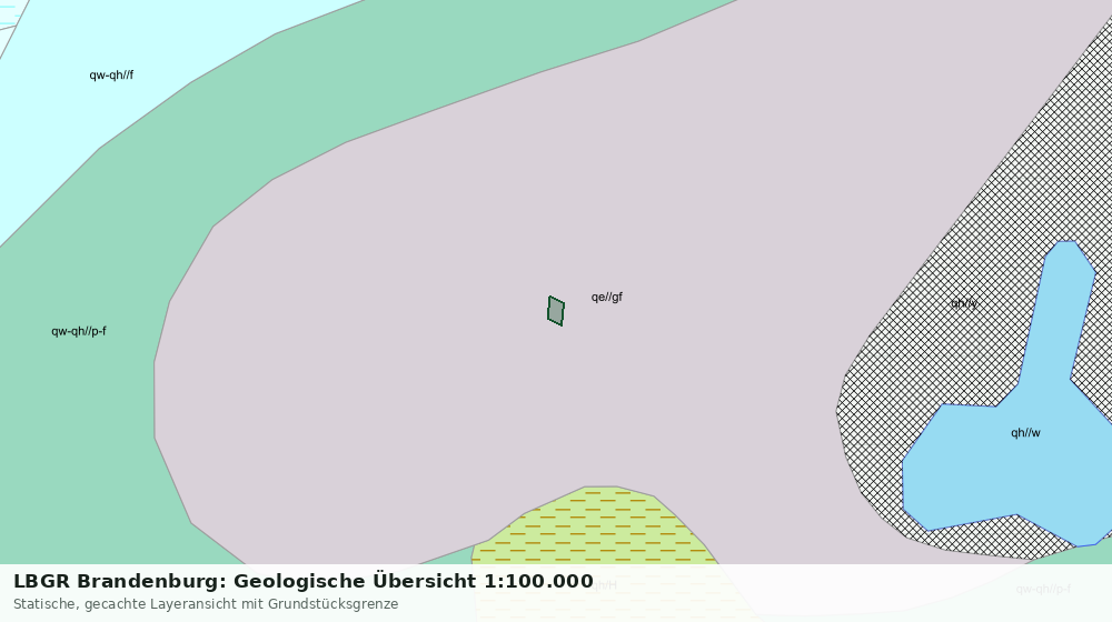 Statische Kartenansicht: LBGR Brandenburg: Geologische Übersicht 1:100.000