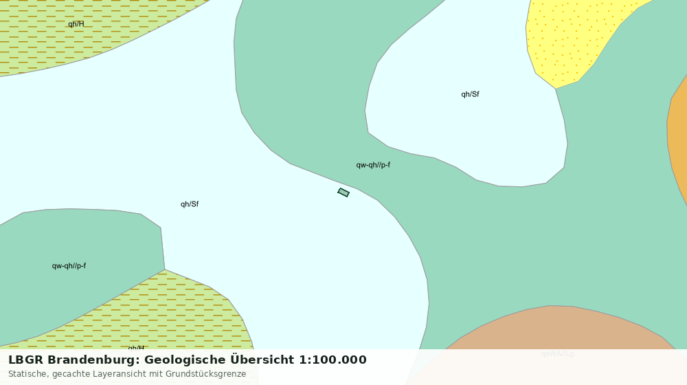 Statische Kartenansicht: LBGR Brandenburg: Geologische Übersicht 1:100.000