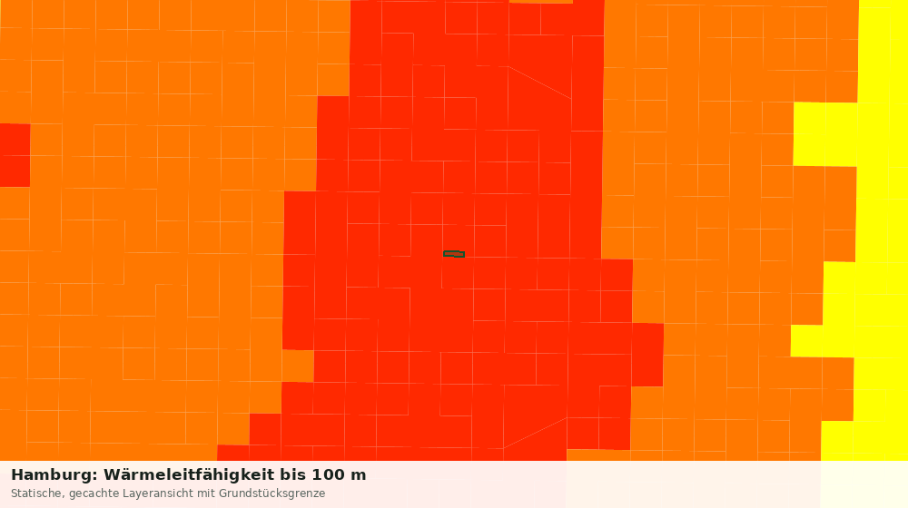Statische Kartenansicht: Hamburg: Wärmeleitfähigkeit bis 100 m