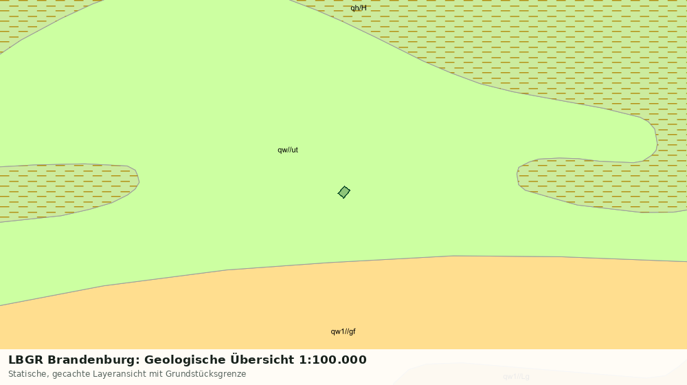 Statische Kartenansicht: LBGR Brandenburg: Geologische Übersicht 1:100.000