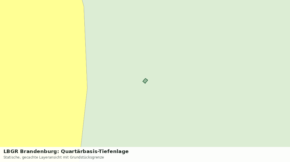 Statische Kartenansicht: LBGR Brandenburg: Quartärbasis-Tiefenlage