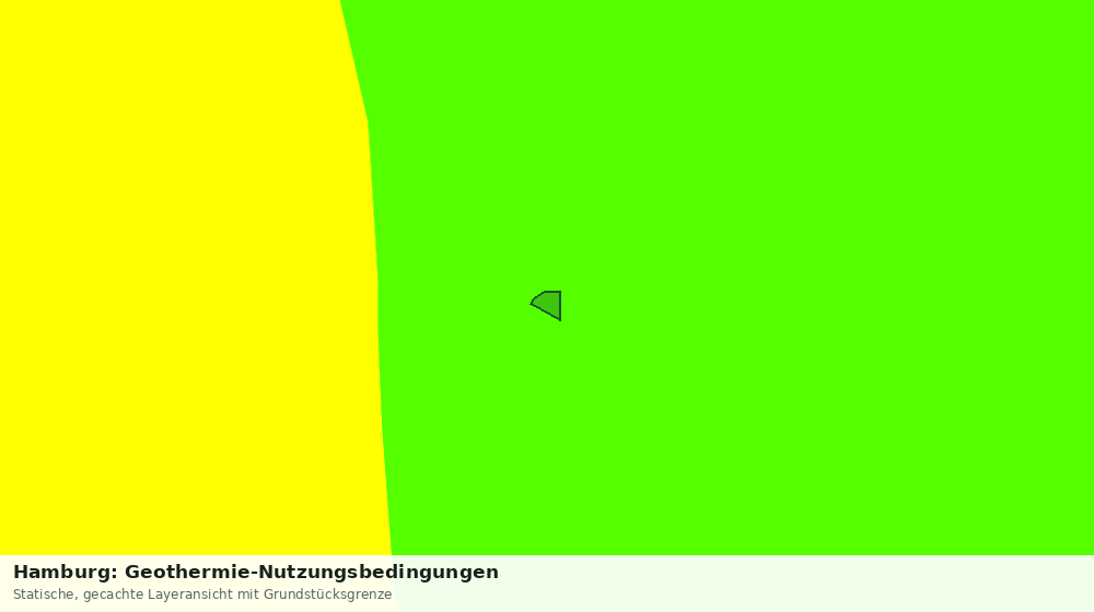 Statische Kartenansicht: Hamburg: Geothermie-Nutzungsbedingungen