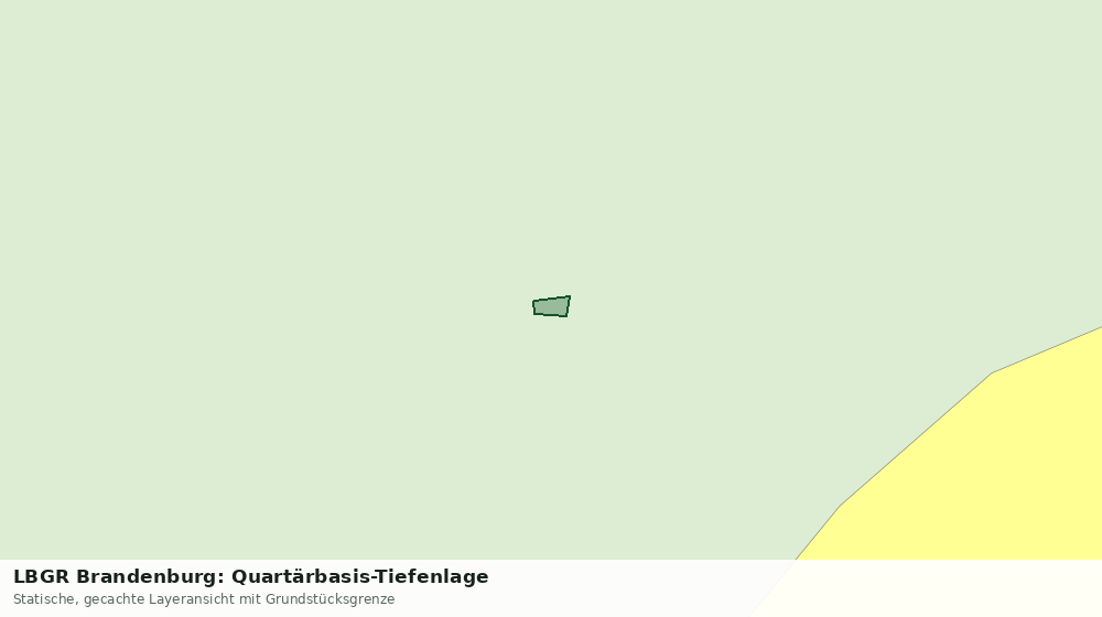 Statische Kartenansicht: LBGR Brandenburg: Quartärbasis-Tiefenlage
