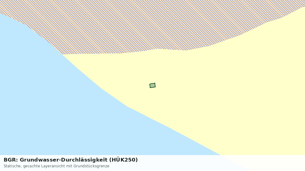 Statische Kartenansicht: BGR: Grundwasser-Durchlässigkeit (HÜK250)