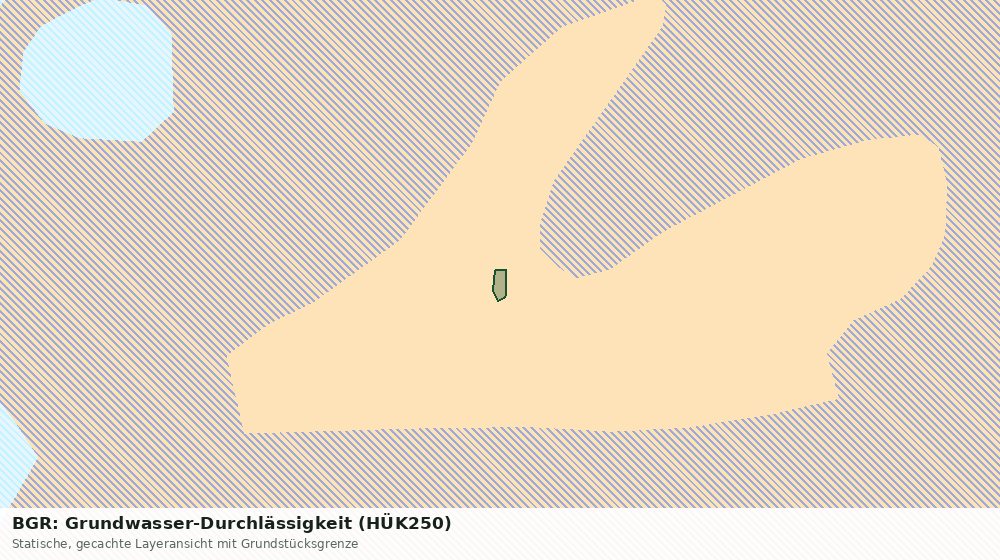 Statische Kartenansicht: BGR: Grundwasser-Durchlässigkeit (HÜK250)
