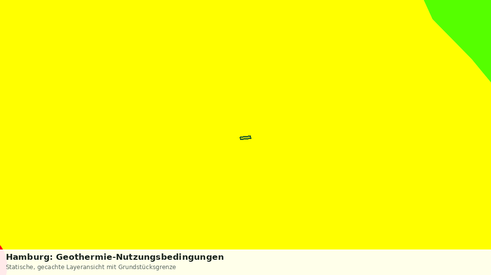 Statische Kartenansicht: Hamburg: Geothermie-Nutzungsbedingungen