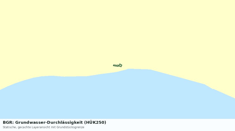 Statische Kartenansicht: BGR: Grundwasser-Durchlässigkeit (HÜK250)