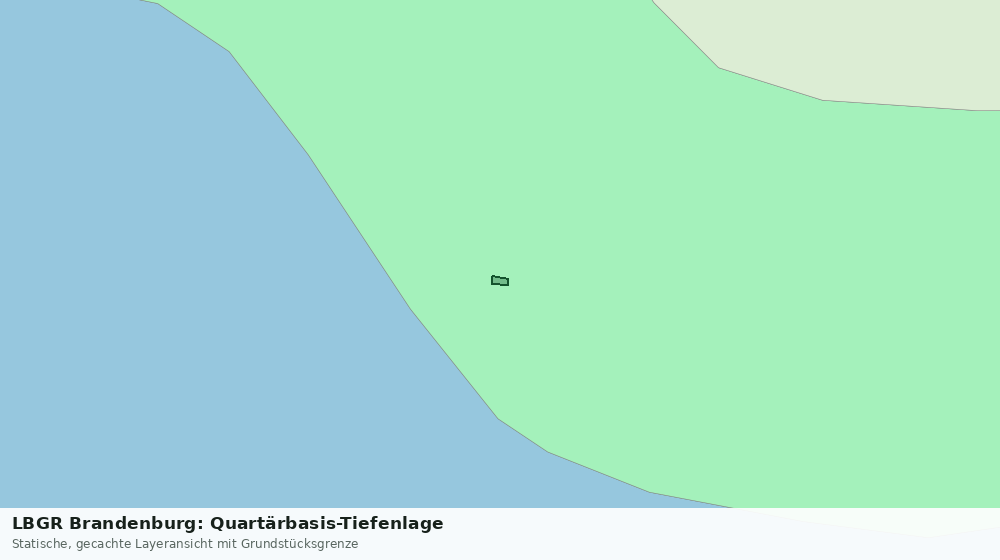 Statische Kartenansicht: LBGR Brandenburg: Quartärbasis-Tiefenlage