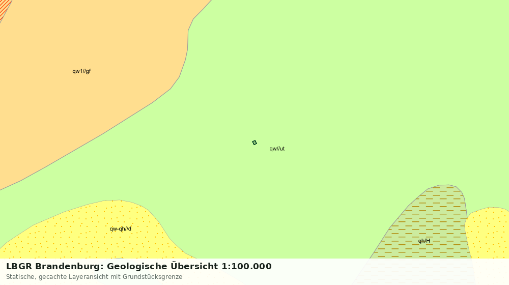 Statische Kartenansicht: LBGR Brandenburg: Geologische Übersicht 1:100.000