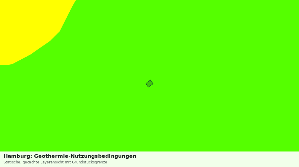 Statische Kartenansicht: Hamburg: Geothermie-Nutzungsbedingungen