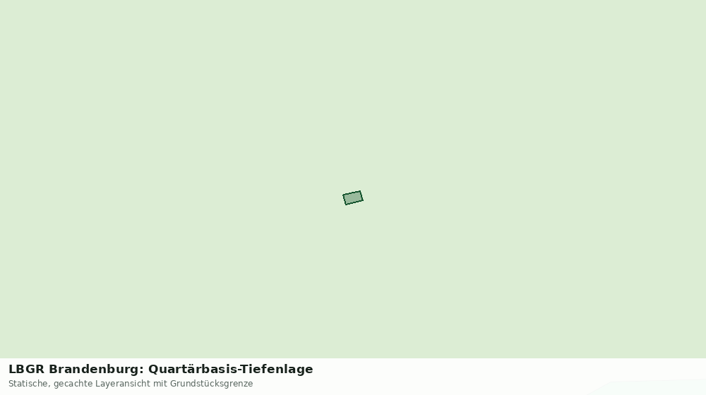 Statische Kartenansicht: LBGR Brandenburg: Quartärbasis-Tiefenlage