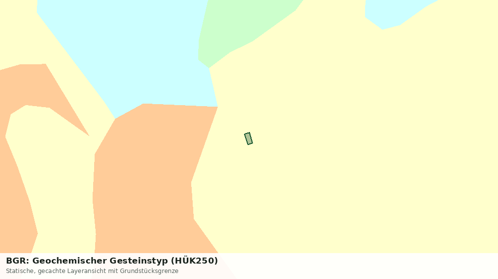 Statische Kartenansicht: BGR: Geochemischer Gesteinstyp (HÜK250)