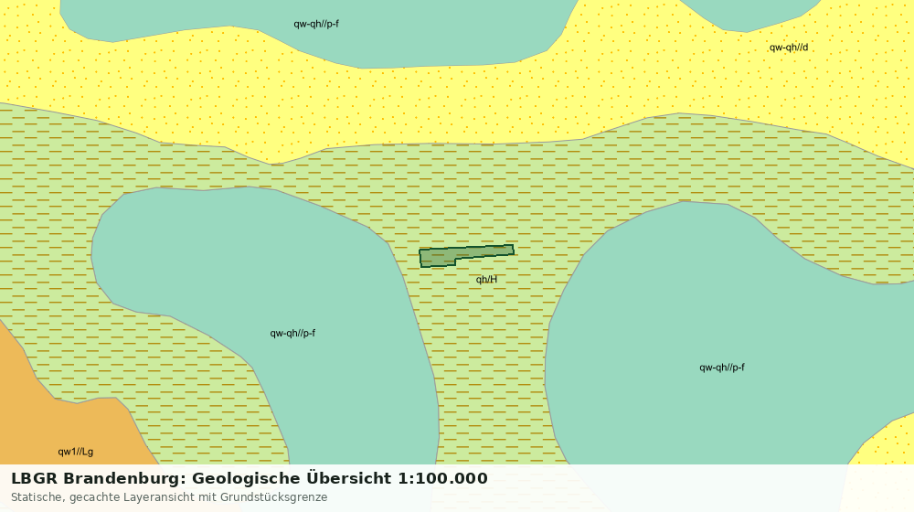 Statische Kartenansicht: LBGR Brandenburg: Geologische Übersicht 1:100.000