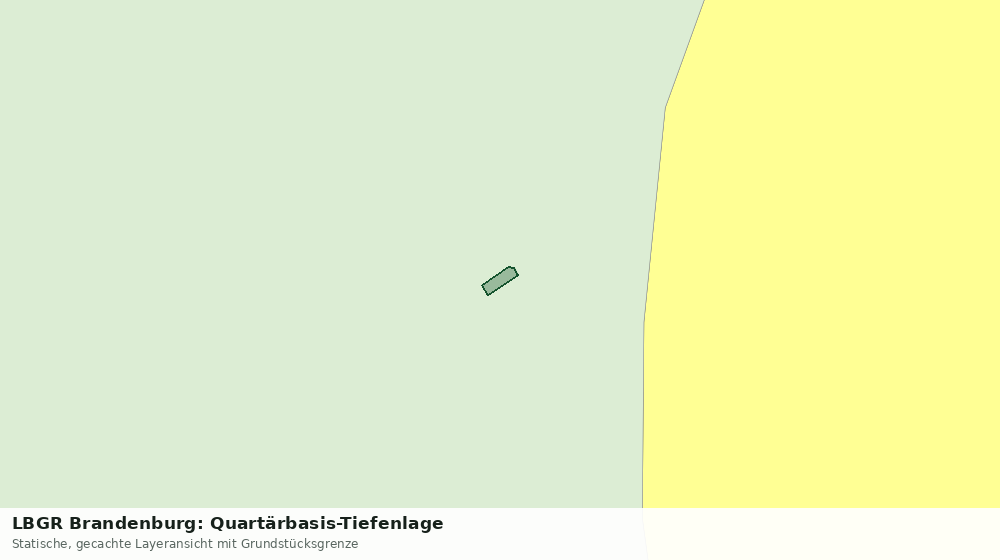 Statische Kartenansicht: LBGR Brandenburg: Quartärbasis-Tiefenlage