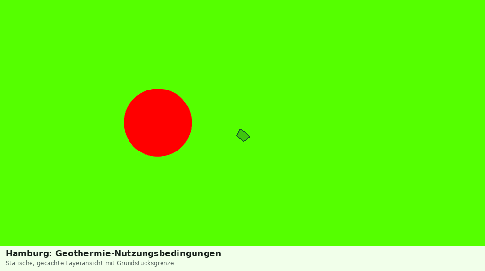 Statische Kartenansicht: Hamburg: Geothermie-Nutzungsbedingungen