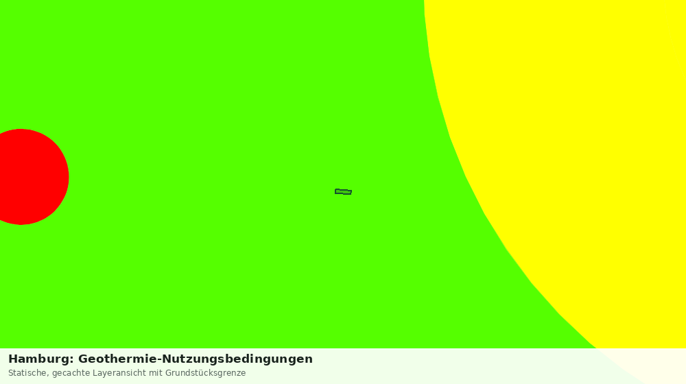 Statische Kartenansicht: Hamburg: Geothermie-Nutzungsbedingungen
