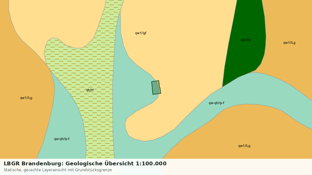 Statische Kartenansicht: LBGR Brandenburg: Geologische Übersicht 1:100.000