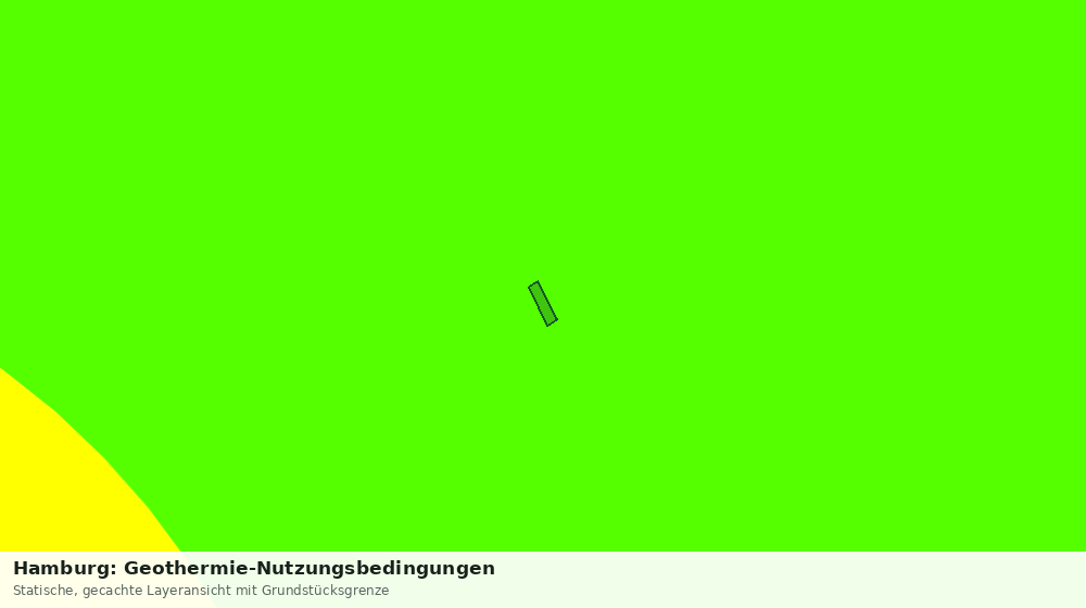 Statische Kartenansicht: Hamburg: Geothermie-Nutzungsbedingungen