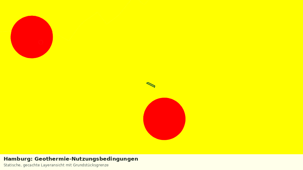 Statische Kartenansicht: Hamburg: Geothermie-Nutzungsbedingungen