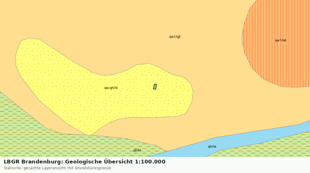 Statische Kartenansicht: LBGR Brandenburg: Geologische Übersicht 1:100.000