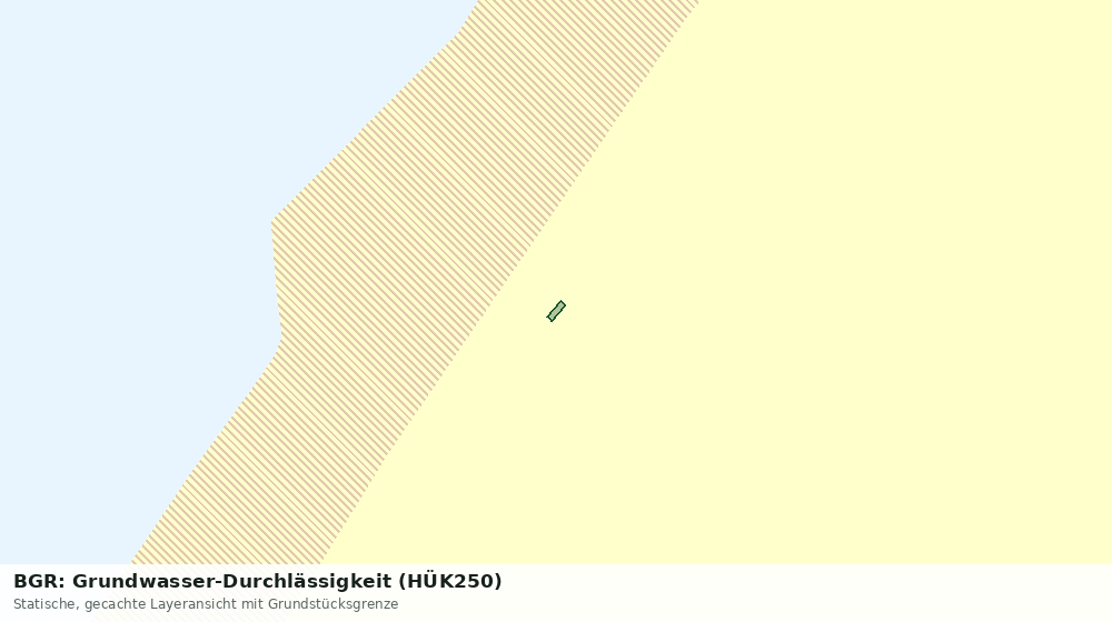 Statische Kartenansicht: BGR: Grundwasser-Durchlässigkeit (HÜK250)