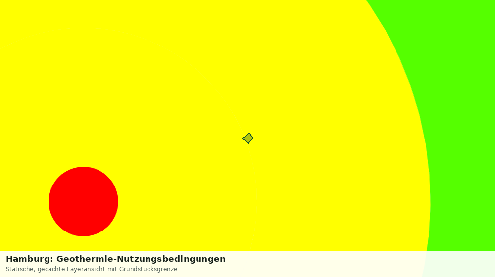 Statische Kartenansicht: Hamburg: Geothermie-Nutzungsbedingungen