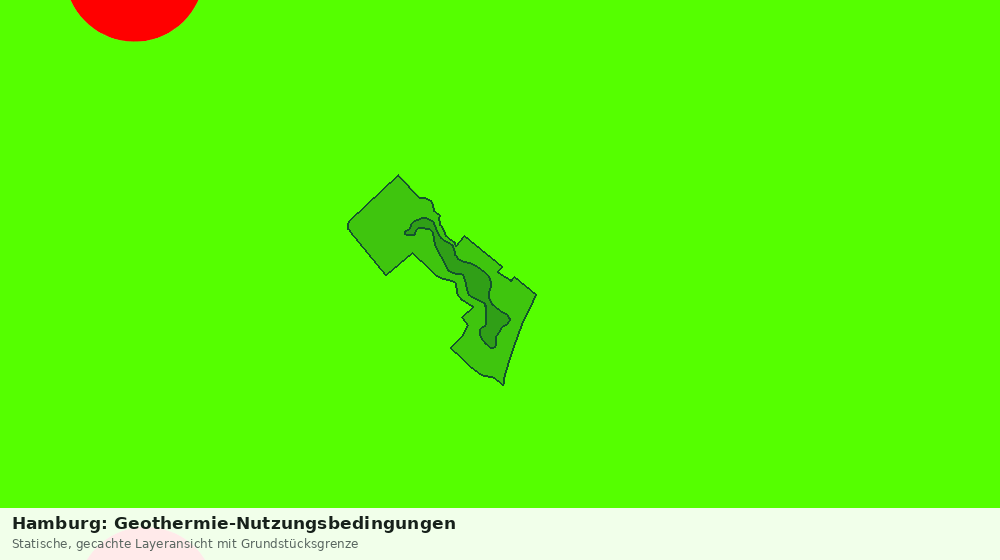 Statische Kartenansicht: Hamburg: Geothermie-Nutzungsbedingungen