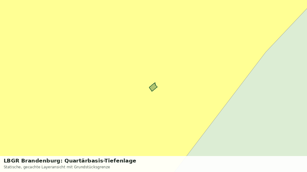 Statische Kartenansicht: LBGR Brandenburg: Quartärbasis-Tiefenlage