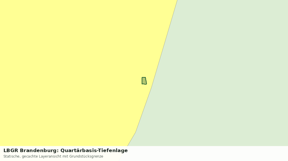 Statische Kartenansicht: LBGR Brandenburg: Quartärbasis-Tiefenlage