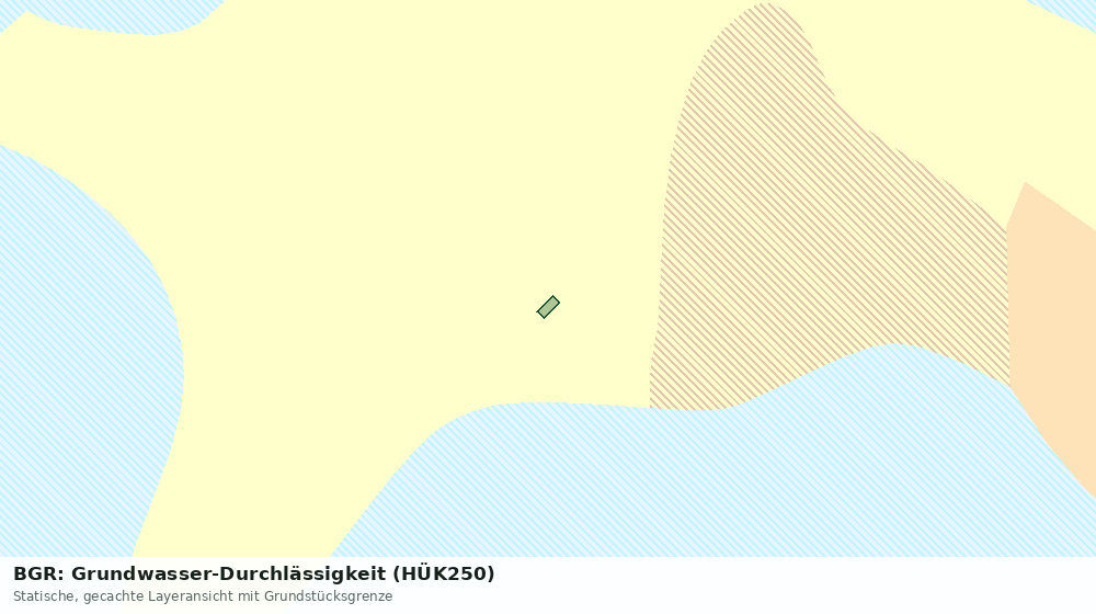 Statische Kartenansicht: BGR: Grundwasser-Durchlässigkeit (HÜK250)