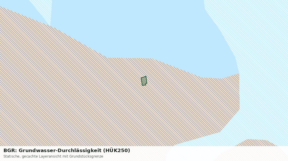 Statische Kartenansicht: BGR: Grundwasser-Durchlässigkeit (HÜK250)